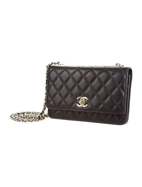 chanel wallet purse on a chain|Chanel wallet on chain trendy.